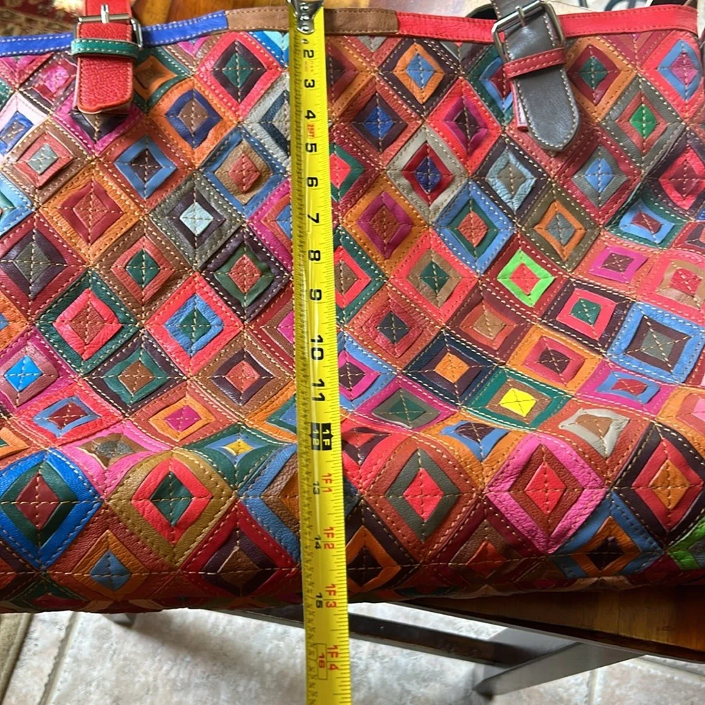 Awesome Ameri patchwork leather over size tote - Picture 11 of 14